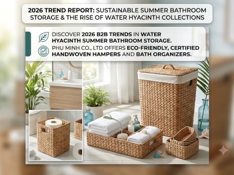 2026 Trend Report: Sustainable Summer Bathroom Storage & The Rise of Water Hyacinth Collections